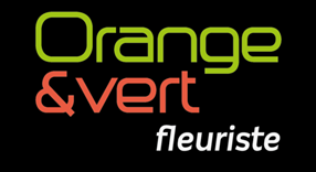 orange et vert fleuriste